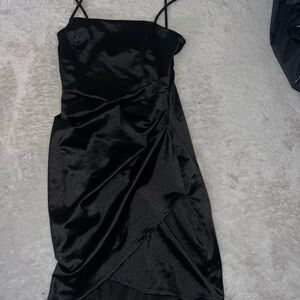 gorgeous satin dress!